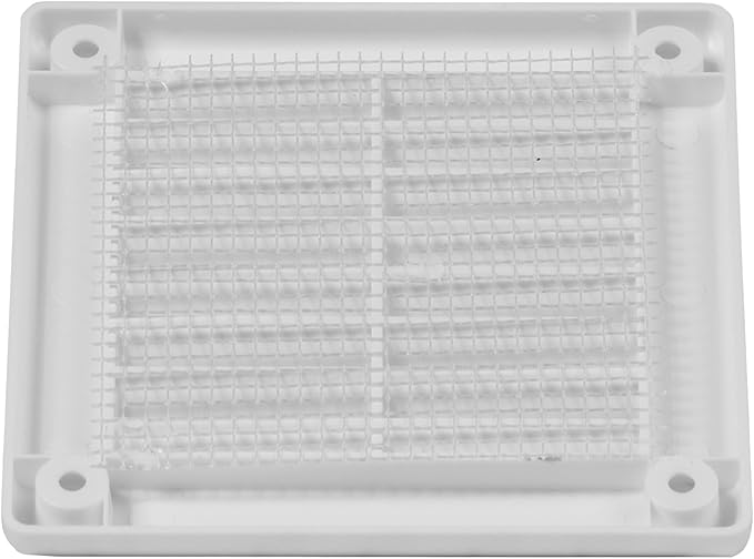 10-Pack 4" x 4" Square Air Vent Cover – White Plastic Vent Deflector - Image 9