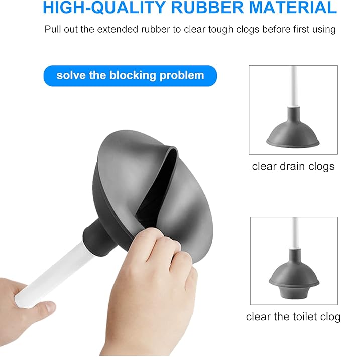 SetSail Toilet Brush and Plunger Set, Toilet Plungers - Image 3