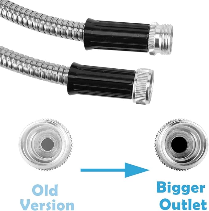 Beaulife Metal Short Garden Hose 3ft Connectors, Drainage Hose - Image 5