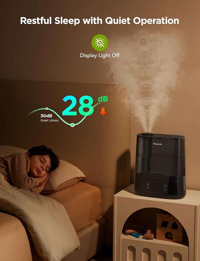 GoveeLife Smart Humidifiers for Bedroom, 6L Cool Mist Top Fill for Large Room - Image 5
