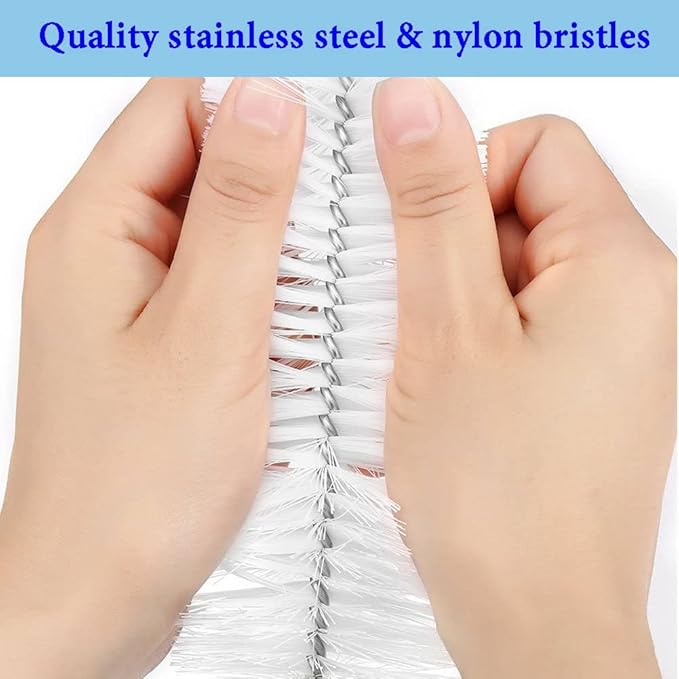Long Bottle Brush, 17 in Bendable Cleaner Brushes - Image 2