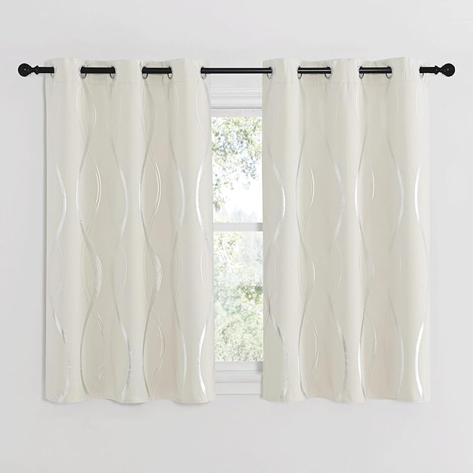 NICETOWN Bedroom Curtains Small Blackout Panels, 42 by 48 Inch, Window - Image 2