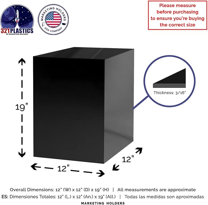 Marketing Holders Glossy Black Acrylic Display Box - Image 6