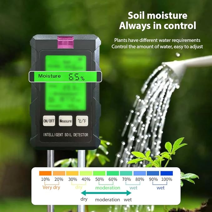 Soil Moisture Meter 6-in-1 Soil Ph Meter - Image 4