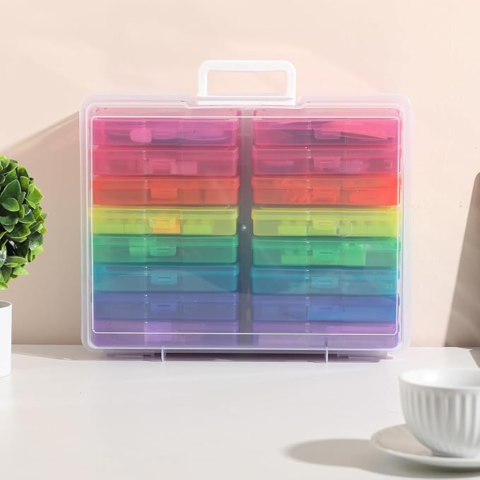 novelinks Transparent 4" x 6" Photo Organizers and Photo Storage Box - Image 6