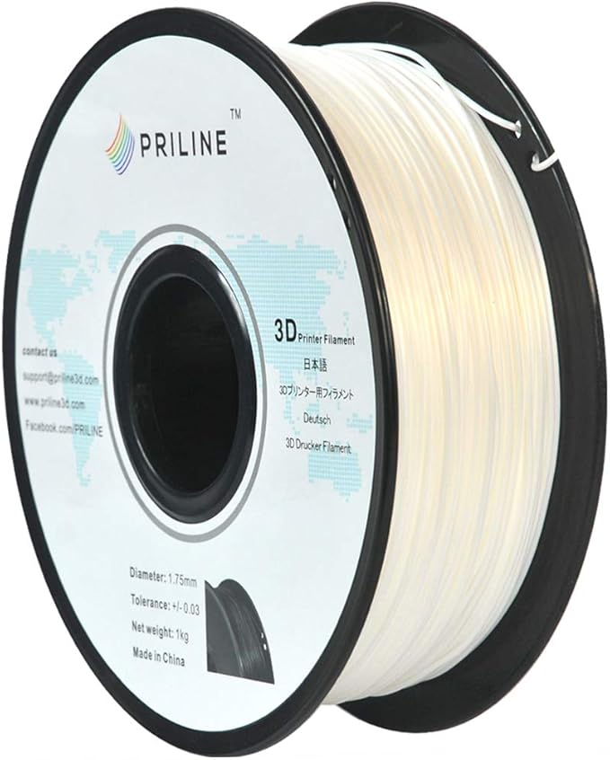 TPU Filament，PRILINE 98A TPU Flexible Soft 3D Printer Filament，1KG 1.75mm Spool - Image 2