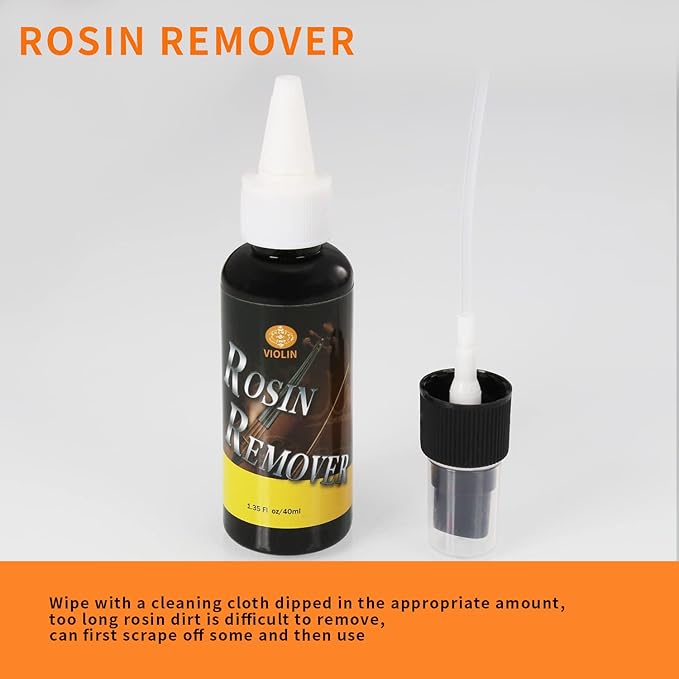 All-in-One Violin Care Cleaning & Maintenance Kit: Beeswax, Liquid Rosin - Image 4