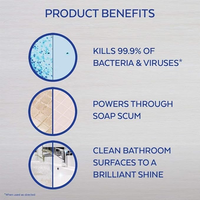 Lysol Mold and Mildew Remover, 2 Pack Bathroom Cleaner Spray, 32 oz. Each - Image 3
