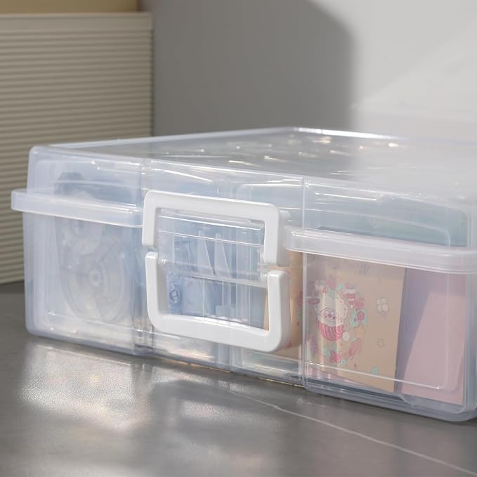 novelinks Transparent 4" x 6" Photo Organizers and Photo Storage Box - Image 4