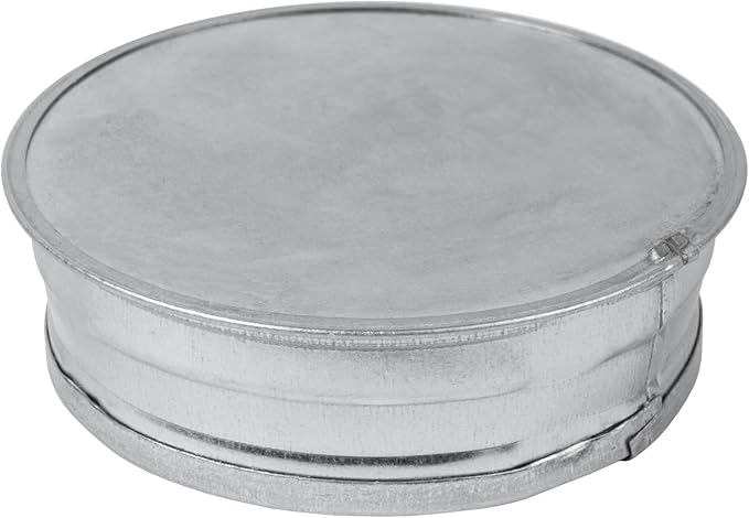 Repa Market 4 Inch Metal Tee Cap – Round Metal Duct Cap by RepaMarket
