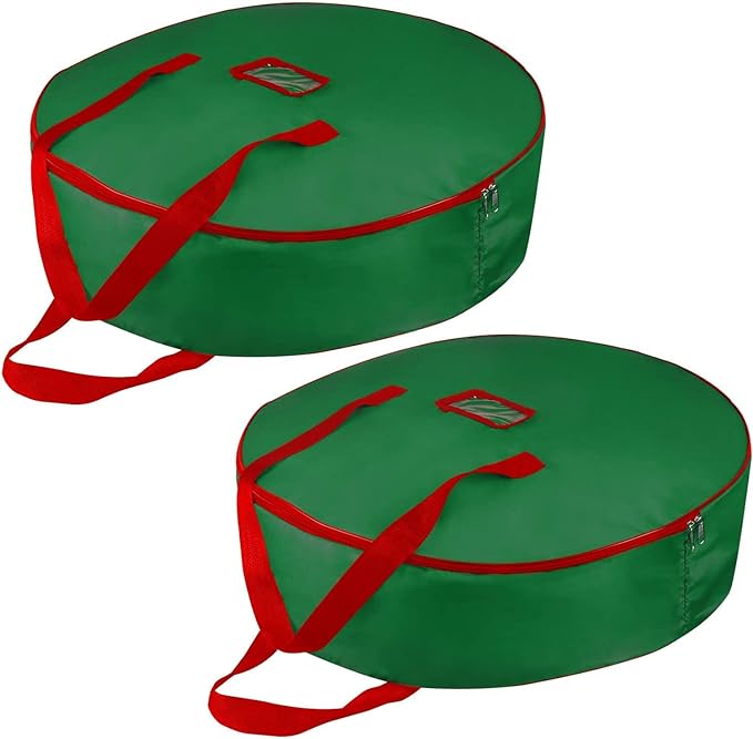 Christmas Wreath Storage Bag 36inch -Large Christmas Wreath Storage by TQS