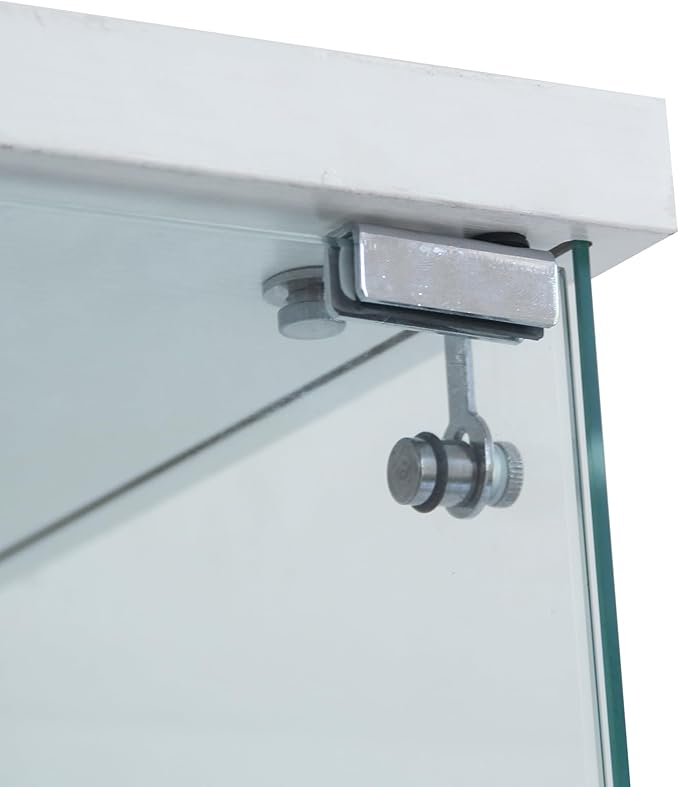Yoluckea 4 Shelves Glass Display Cabinet Extra Large, Floor Standing Clear - Image 7