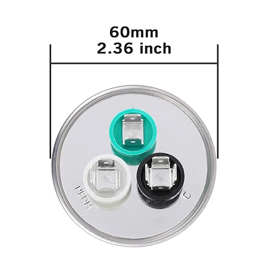 VEXUNGA 50/7.5 uF 50+7.5 MFD 370V or 440V Dual Run Start Round A/C Capacitor - Image 3