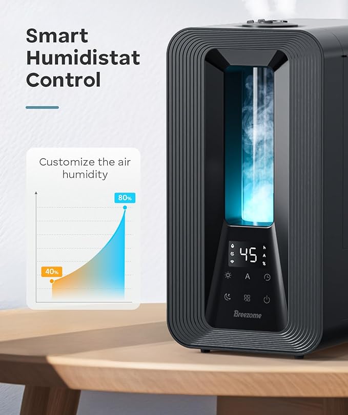 BREEZOME 6L Humidifiers for Bedroom, Cool Mist Top Fill Humidifier - Image 6