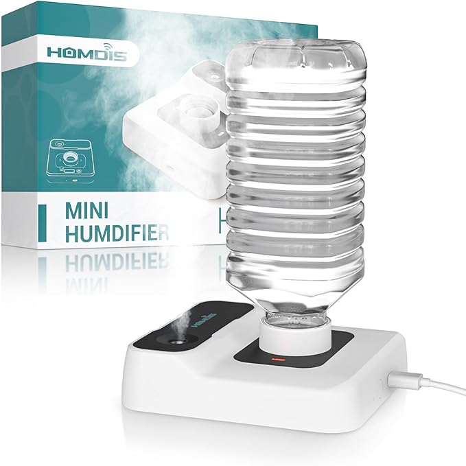 Portable Humidifiers for Travel, Small Mini Humidifier by HOMDIS