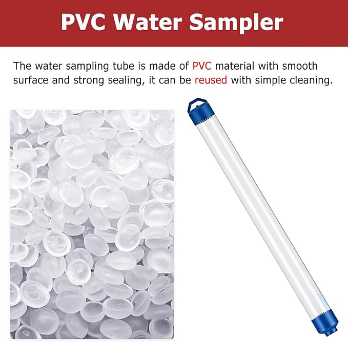 Lake Water Sample Collector 250 500 1000ml, PVC Water Sampling Device - Image 4