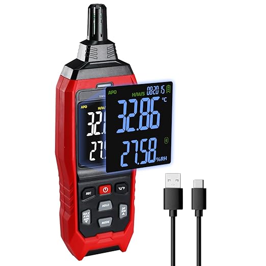 Temperature Humidity Meter, Digital Thermometer Hygrometer Monitor by Unknown