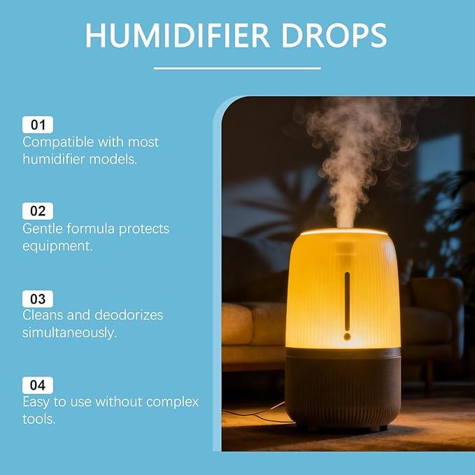 Humidifier Cleaner Drops, Slows Buildup & Scaling, Humidifier Solution - Image 5