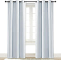 NICETOWN Cloud Grey Window Curtain and Drape Easy Care Solid Thermal Insulated by NICETOWN