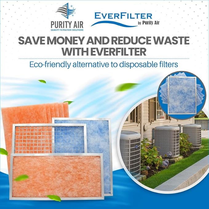20x24x1 Air Filter MERV 8 Filter Media, AC Furnace Filter, Aluminum Reusable - Image 8