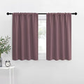 NICETOWN RV Blackout Curtains for Camper Windows, Dry Rose, Kitchen Curtains by NICETOWN