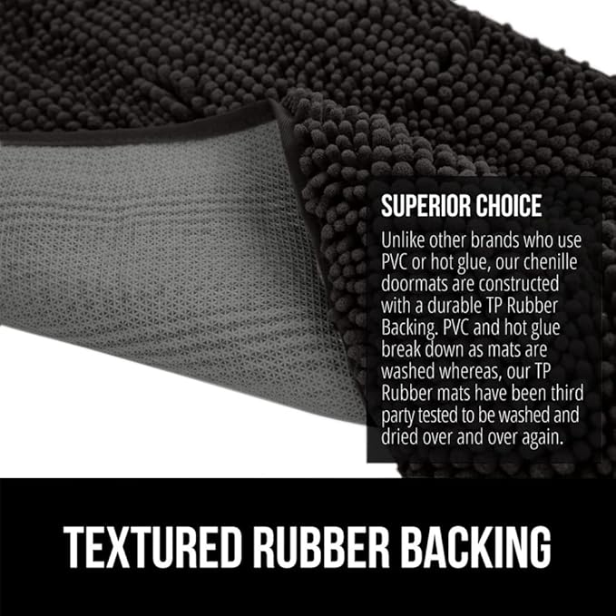 GORILLA GRIP SOAKSTOPPER Dog Door Mat, 48x30 Machine Washable Rug Absorbent - Image 6