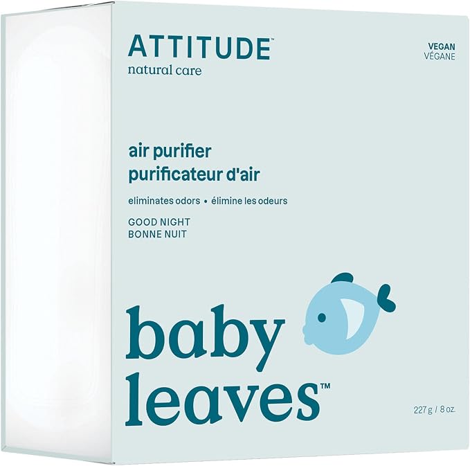 ATTITUDE Baby Air Purifier, Activated Carbon Freshener, Odor Remover, Plant and by ATTITUDE