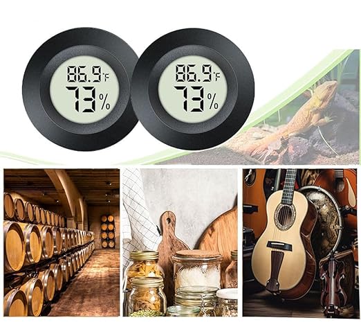 3 Pack Mini Hygrometer Thermometer Digital Humidity Meter Indoor/Outdoor - Image 5