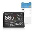 Temtop M100 Air Quality Monitor Indoor, 8-in-1 Smart Air Quality Weather Station by Temtop