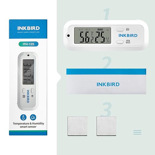 Inkbird Mini Digital Thermometer and Hygrometer, Temperature Humidity Bluetooth - Image 8