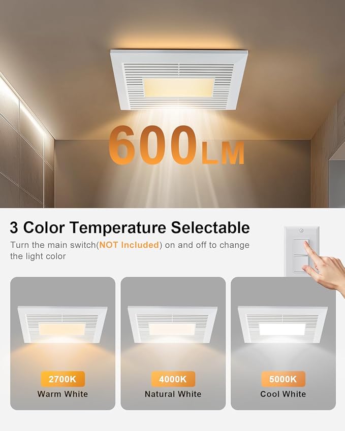 GROWNEER Bathroom Exhaust Fan - Image 5