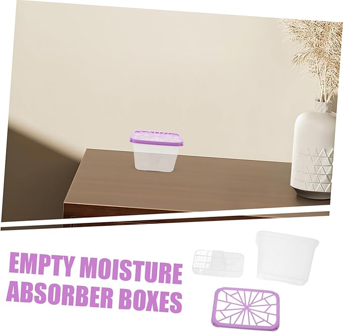 PRETYZOOM 4pcs Moisture Absorber Box Reusable Storage Case - Image 9