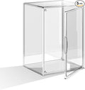 Clear Acrylic Display Case, Extra Large Stackable Storage Bins Magnetic by HOYOJA