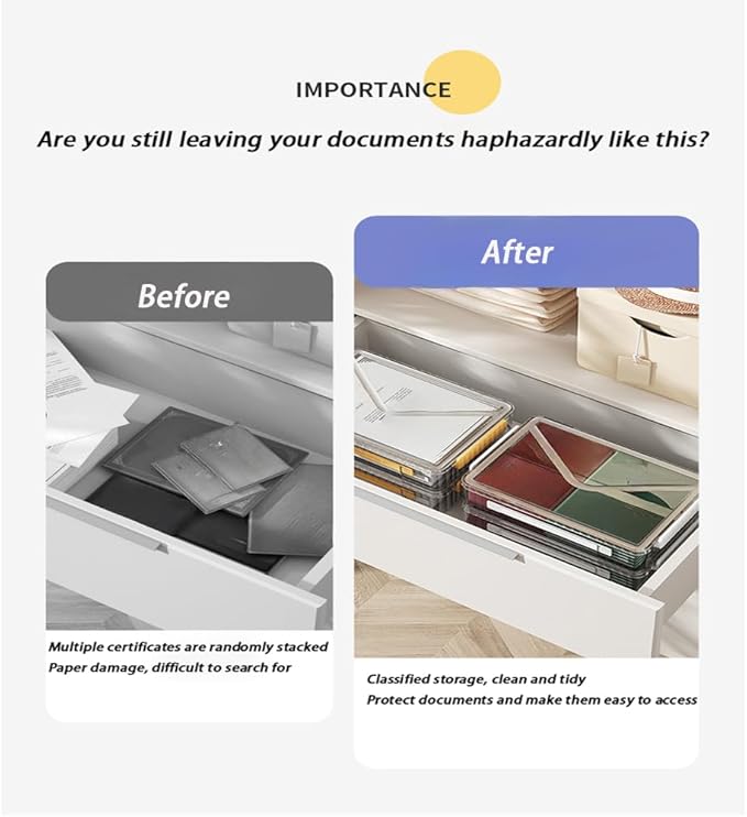 2 Pack Clear Plastic File Boxes w/Latching Lids, Stackable A4 Storage - Image 4
