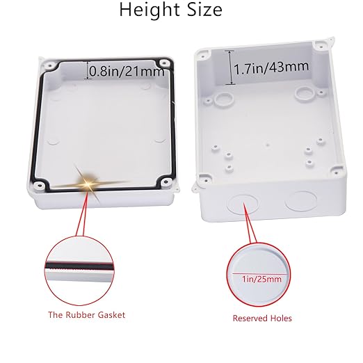 Junction Box Dustproof Waterproof IP65 ABS Plastic Electrical Boxes, Indoor & - Image 4