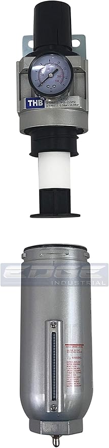 3/4" NPT HIGH FLOW AIR PRESSURE REGULATOR & PARTICULATE FILTER WATER TRAP COMBO - Image 4