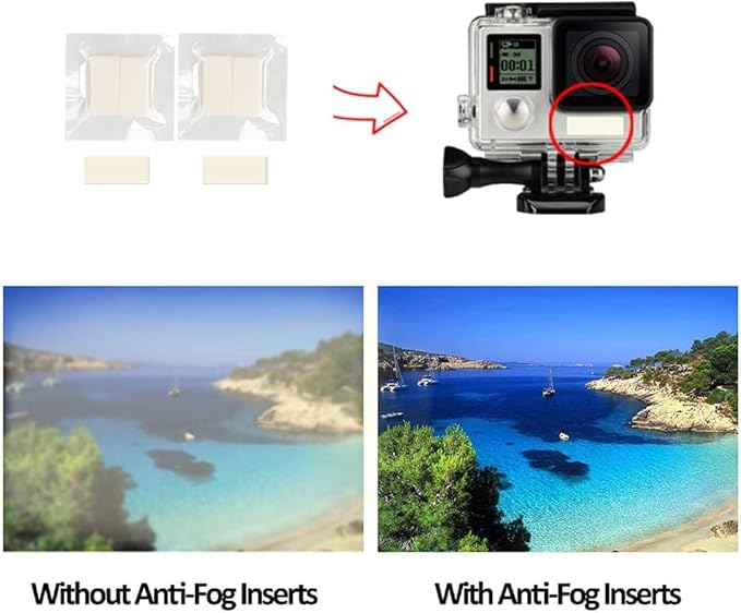 60pcs Anti Fog Inserts for Gopro Hero 12 11 10 9 8 7 6 5 4 3 Action Waterproof - Image 3