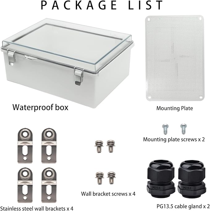 Waterproof Outdoor Electrical Box Junction Box Weatherproof IP67 ABS Plastic - Image 4