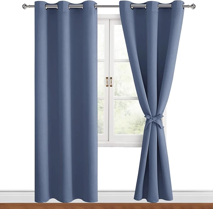 Hiasan Blackout Curtains for Bedroom, 38 x 84 Inches Long by Hiasan