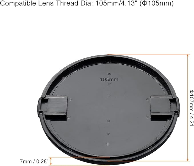PATIKIL Camera Lens Cap, 2 Pack Sides Pinch Front Lens Cover - Image 2