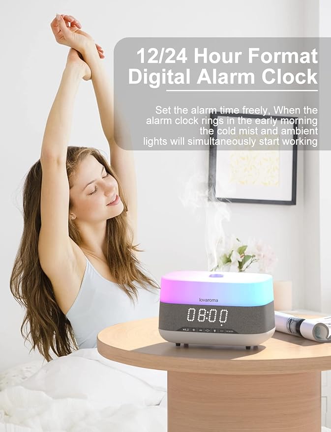 Versatile Essential Oil Diffuser, 300ml Aroma Diffuser - Image 4