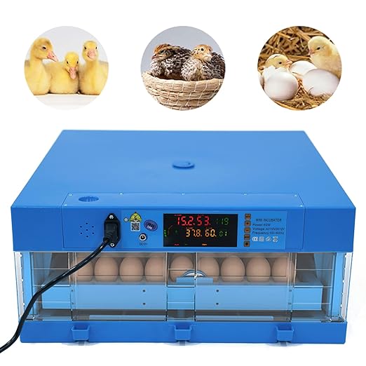 64 Hatching Eggs Incubator Digital Automatic Incubator, Temperature Humidity - Image 2