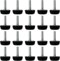uxcell M8 x 28 x 30mm Furniture Glide Leveling Feet Adjustable Leveler Floor by uxcell