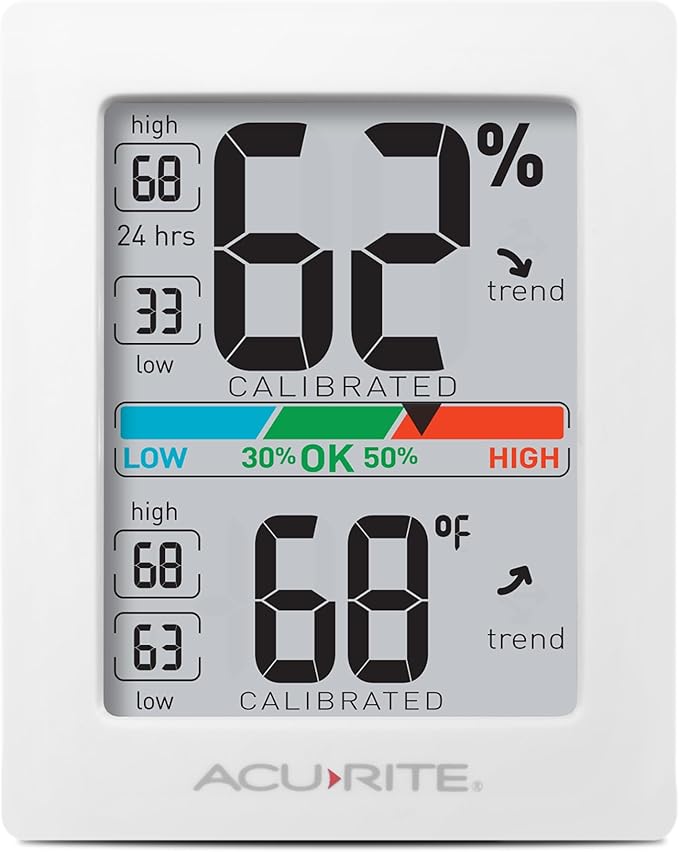 AcuRite Humidity Meter Hygrometer and Indoor Digital Thermometer by AcuRite