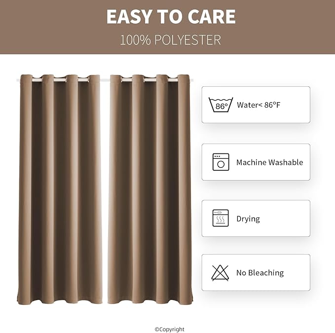 Outdoor Indoor Curtains W52 x L108 - Image 7