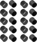 20 Pcs Round Rubber Furniture Leg Caps, 1/2" Vinyl Flexible Chair Leg Floor by Bonsicoky