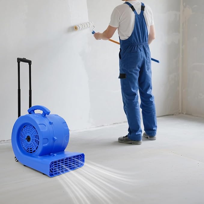 1HP Air Mover, 6-Hours Timer Carpet Dryer, Floor Drying Fan - Image 8
