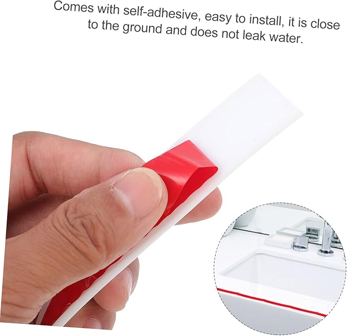 Angoily 3pcs Self-adhesive Silicone Water Retaining Strip - Image 7