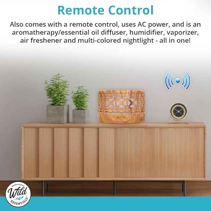 Wild Essentials 700ml Designer Large Room Essential Oil Diffuser, 5 in 1 - Image 6