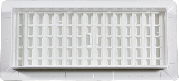 Decor Grates PL410-WH 4-Inch by 10-Inch Plastic Floor Register - Image 3